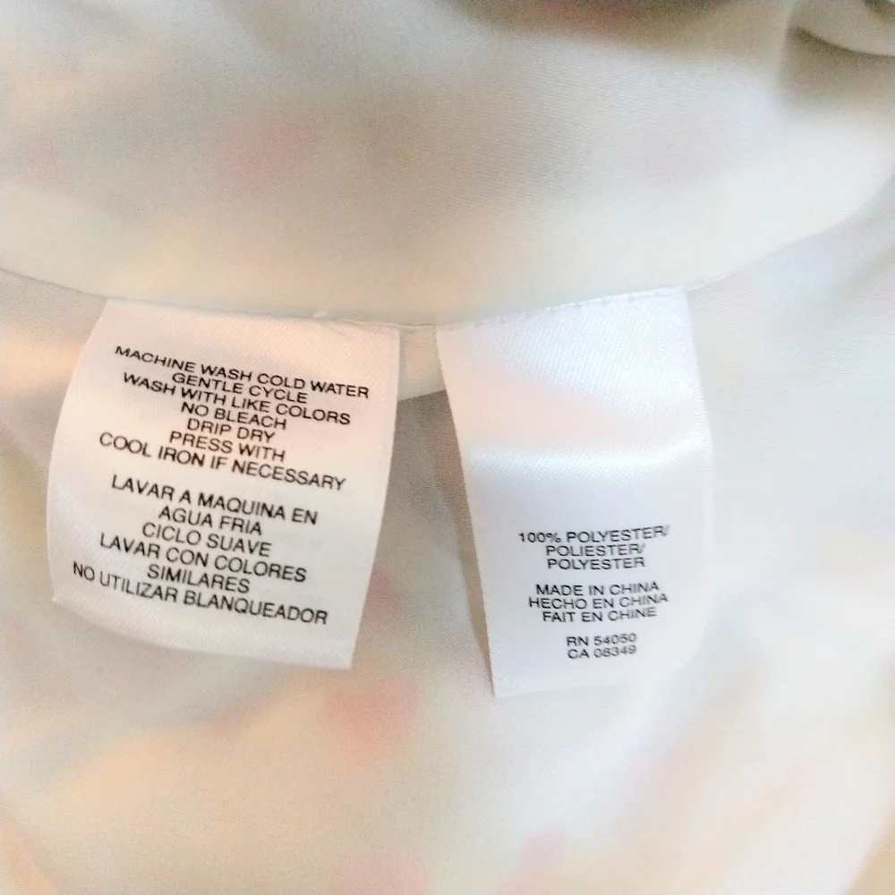 RACHEL Rachel Roy Floral Empire Waist Chiffon Dress Size XL - Picture 16 of 16